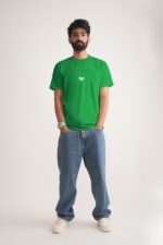 Men's Green Hey Dude Classic Fit Printed T-Shirt