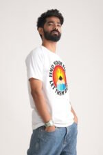 Men's White Find Your Fire Classic Fit Printed T-Shirt