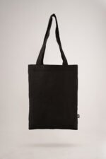 Solid Black Small Tote Bag