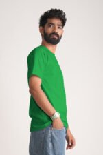 Men's Solid Green Classic Fit T-Shirt