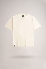 Women's Solid Cream Oversized T-Shirt