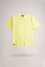 Women's Solid Lemon Yellow Solid Oversized T-Shirt