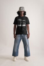 Men's Jet Black Khilta Bachpan Classic Fit T-Shirt