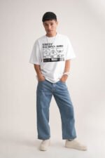 Men's Khilta Bachpan White Oversized T-Shirt