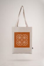 White Rangoli-II Printed Small Tote Bag