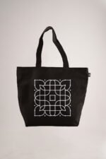 Black Rangoli Printed Big Tote Bag