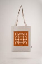 White Rangoli-I Printed Small Tote Bag