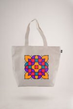White Festive Hues I Printed Big Tote Bag