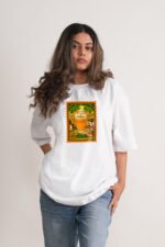 Women's White Chai I Oversized Printed T-Shirt